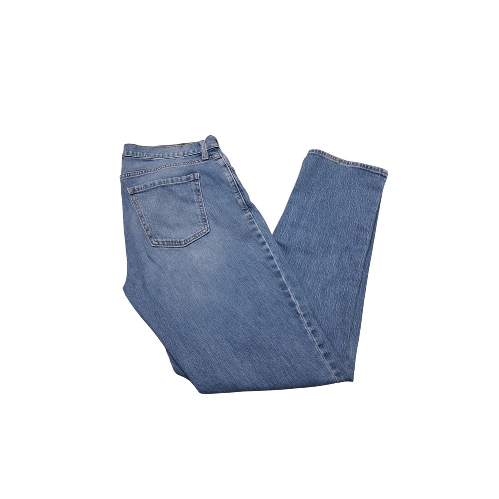 DKNY Wow Boyfriend Jeans Womens 10 Mid-Rise Straight Leg Medium Wash Blue Denim